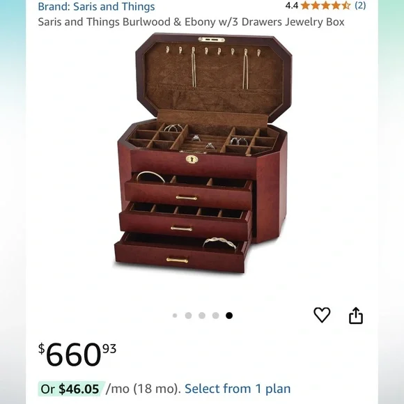 Vintage jewelry box - Picture 5 of 5